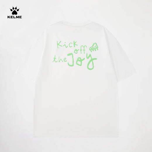 KELME卡尔美短袖T恤男女2025夏季足球时尚运动休闲印花圆领上衣 商品图8