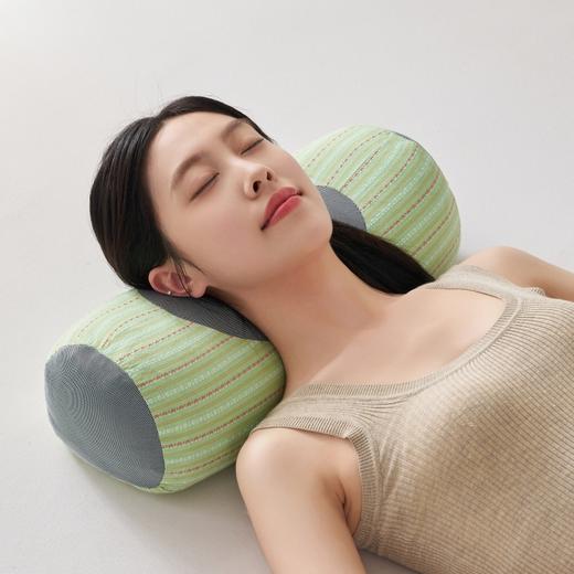 【品牌直发】加倍生活全棉3D条纹荞麦立体枕  养生枕头枕芯 颈椎不适专用枕 商品图1
