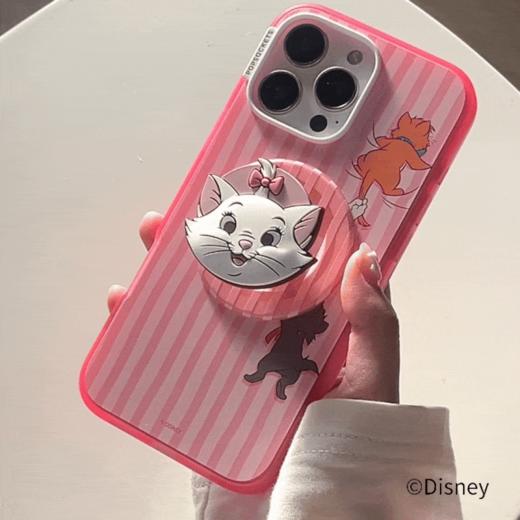 【玛丽猫】戳戳玛丽猫·MagSafe圆啪嗒 PopSockets x 玛丽猫 联名系列 MAGSAFE磁吸手机气囊支架 Round圆啪嗒系列 粉色 异形硅胶 商品图2