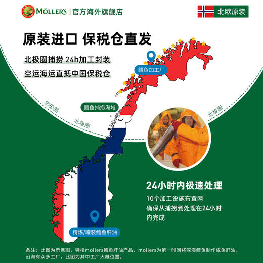 【代发】Mollers沐乐思护脑鱼油胶囊80粒/健脑增强版挪威原装进口 商品图5
