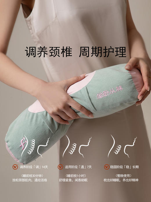 优选丨坐卧从林草本热敷艾沐枕颈椎专用艾草枕头肩颈放松支撑颈椎热敷脖子舒适 商品图4
