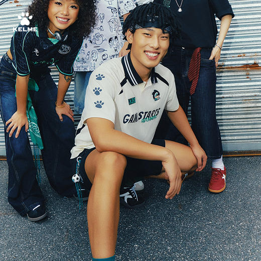 KELME卡尔美短袖POLO衫男女2025夏季运动透气足球潮流时尚翻领T恤 商品图0