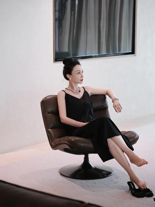 盛唐牡丹| 黑色醋酸吊带 商品图6