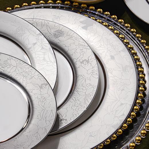 品物攸宜国色锦艳10人用48头骨质瓷餐具 商品图3