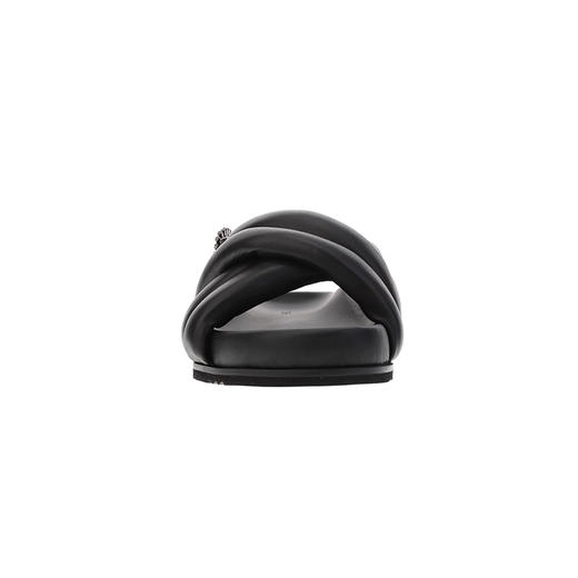 sheme柔软羊皮加厚泡棉水晶扣件舒适休闲条带女士凉鞋可定制 商品图2