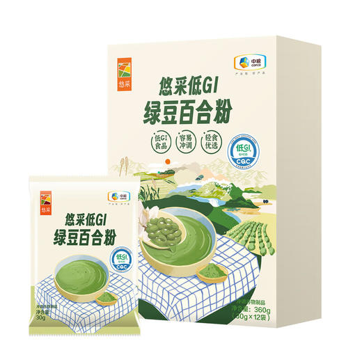 中粮悠采低GI绿豆百合粉360g轻食代餐 商品图8