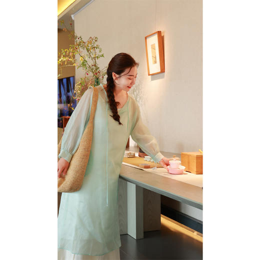 【抖音专属】【陌上花系列】连衣裙长款（24707347-天缥） 商品图2