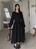 【诗铭洛可】XCA438长款连衣裙系腰带秋冬显瘦 商品缩略图0