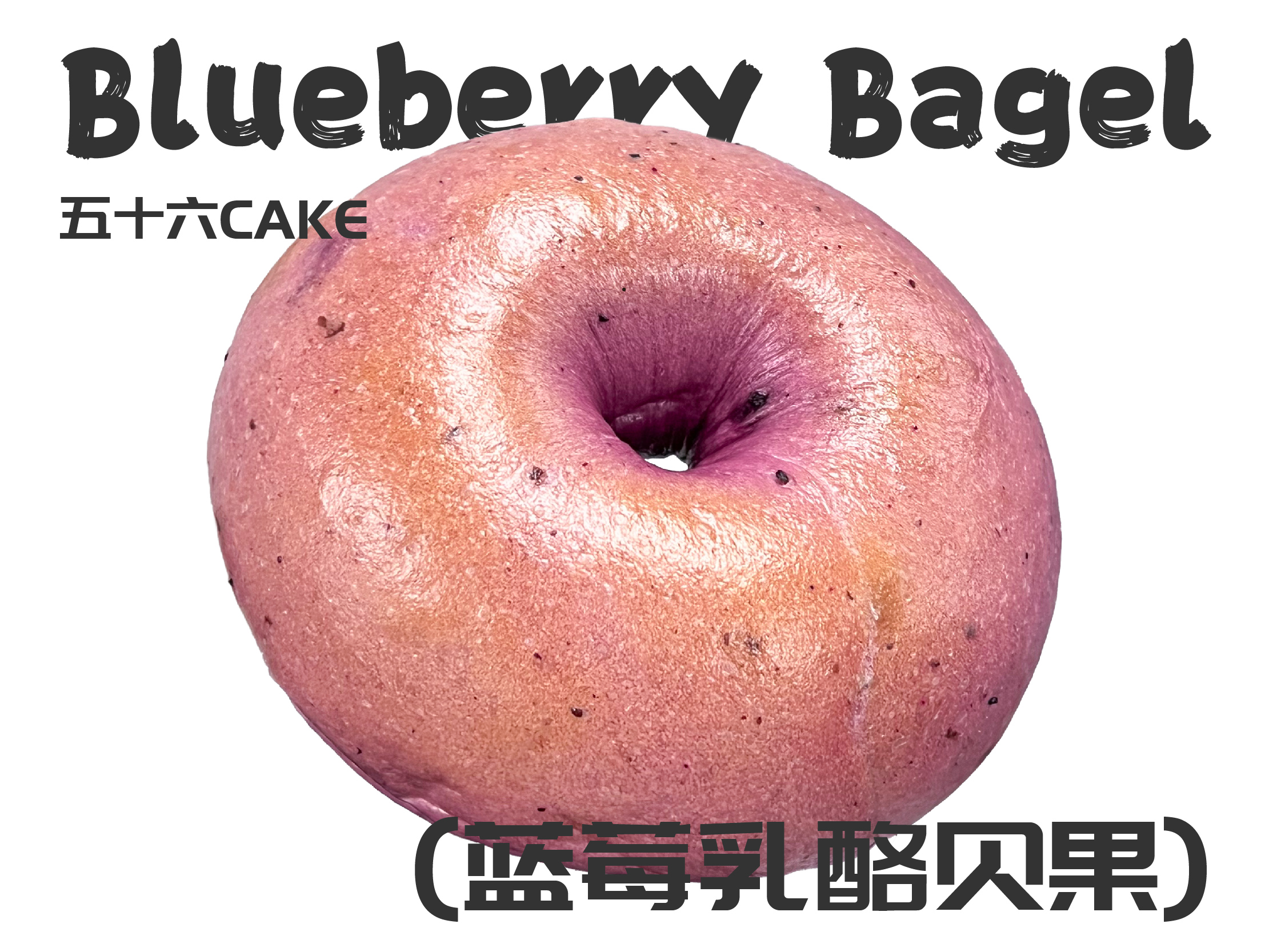 蓝莓乳酪贝果（面包）11点出炉送