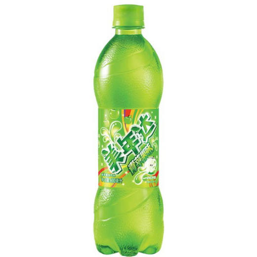 百事-美年达青苹果味汽水600ml/瓶（A2-04-01） 商品图0