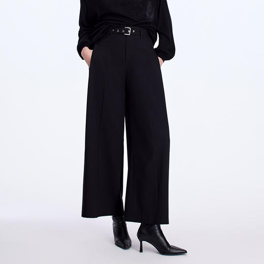 EITIE黑色通勤休闲西装裤8305014 商品图3