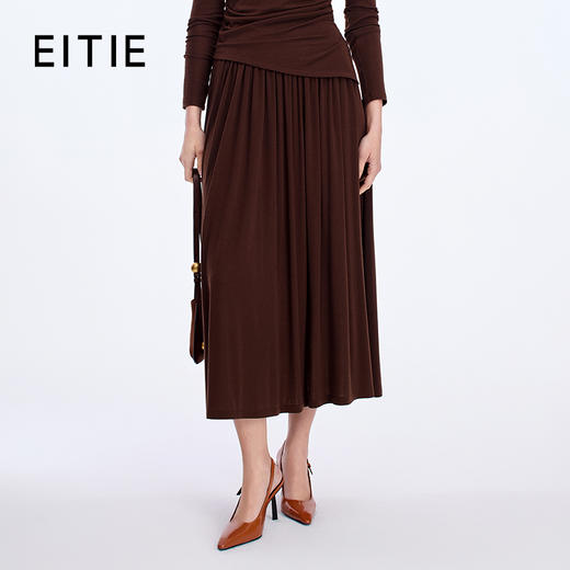 EITIE慵懒感法式气质25年秋季新款半裙8306004 商品图0