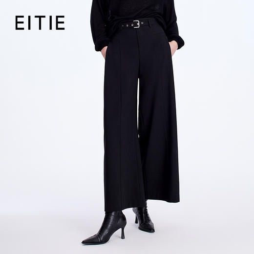 EITIE黑色通勤休闲西装裤8305014 商品图0