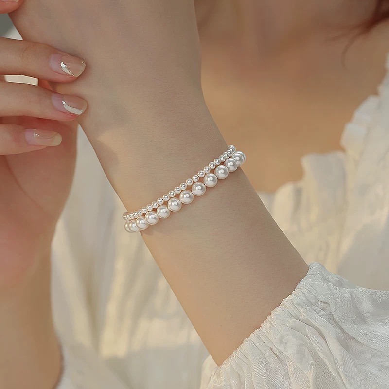 『买一赠一』MointPhoice ｜小灯泡珍珠手链 时尚百搭配饰 叠戴手表 手镯绝绝子