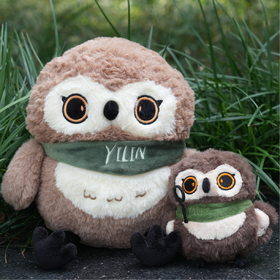 译森文创:猫头鹰毛绒公仔
