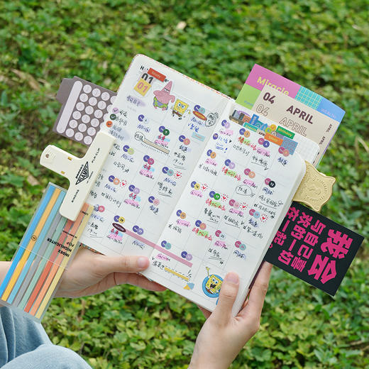 趁早编织系列A5slim窄版自填日期周计划本日程记事本随身高颜值手账笔记本 商品图1