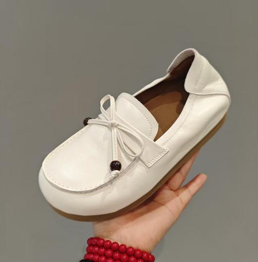 【秋季新款】西村名物2025年秋季新款小圆头舒软平底浅口单鞋妈妈鞋X25CM30591 商品图2