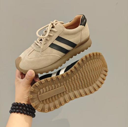 【秋季新款】西村名物2025年秋季新款舒软系带厚底防滑德训鞋休闲鞋X25CM38458 商品图6