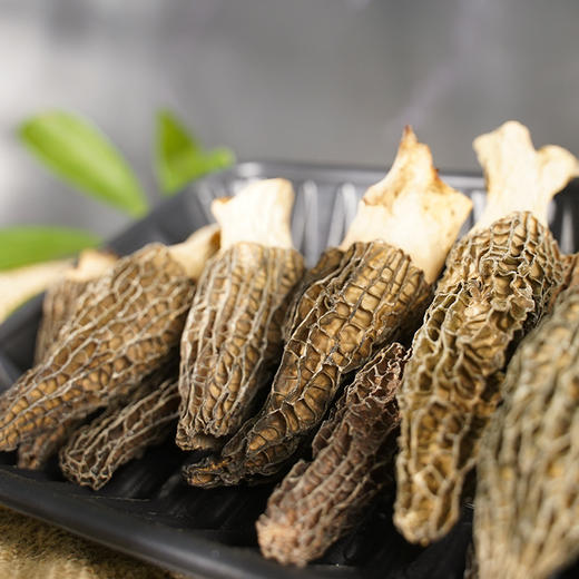 【云南高山有机羊肚菌】头茬新货 太阳自然晒干 精挑细选 大小均匀 纹路清晰 煲汤 炖煮 素炒皆可 2种规格任选 商品图0