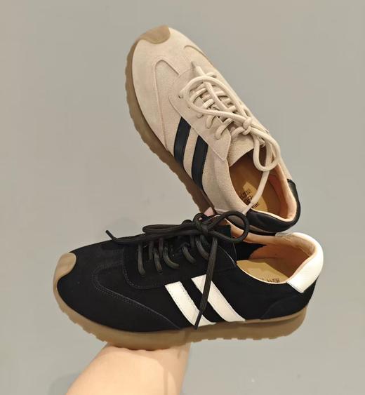 【秋季新款】西村名物2025年秋季新款舒软系带厚底防滑德训鞋休闲鞋X25CM38458 商品图4