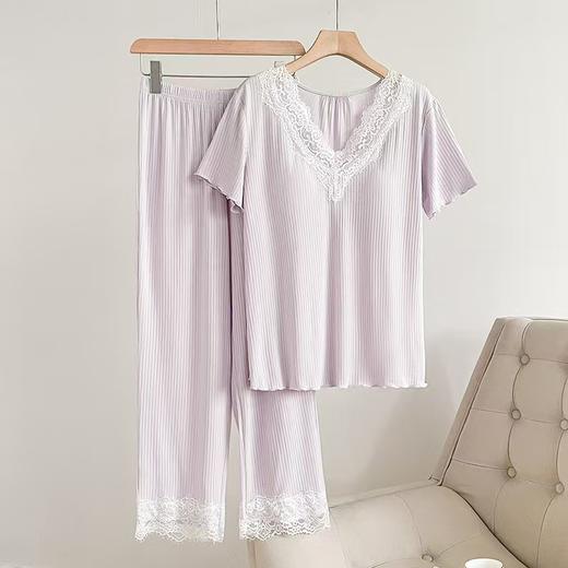轻薄蕾丝家居服套装（自带一体式胸垫）H252271458 商品图5