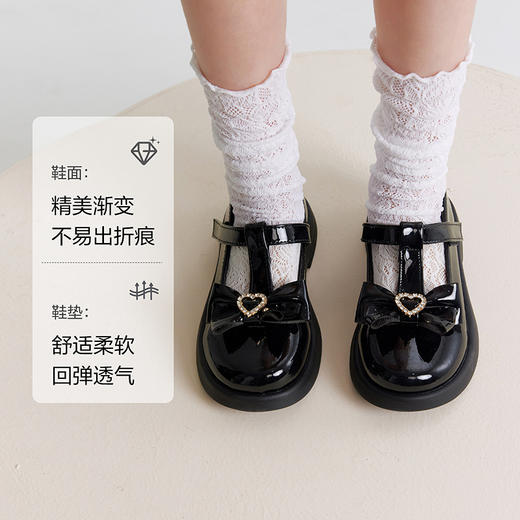 笛莎Deesha 女童童鞋2025秋新款低帮皮鞋 商品图2