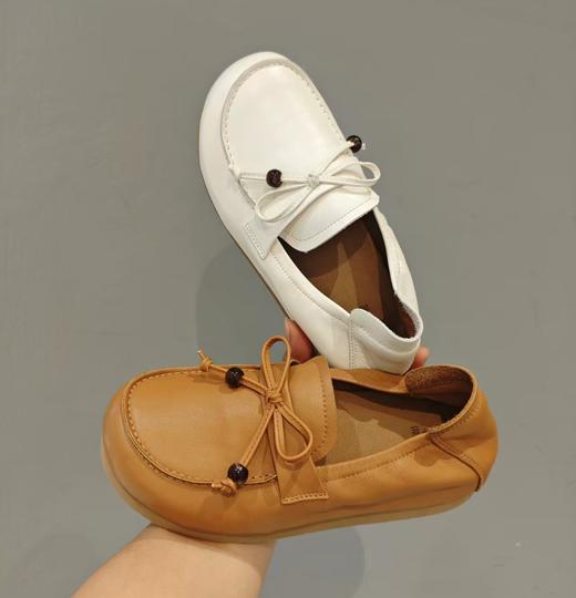 【秋季新款】西村名物2025年秋季新款小圆头舒软平底浅口单鞋妈妈鞋X25CM30591 商品图5