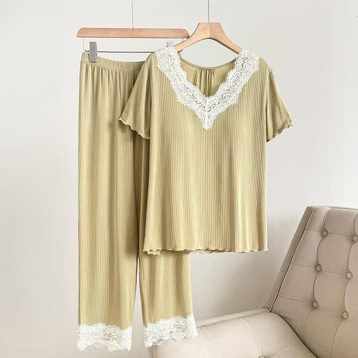 轻薄蕾丝家居服套装（自带一体式胸垫）H252271458 商品图4