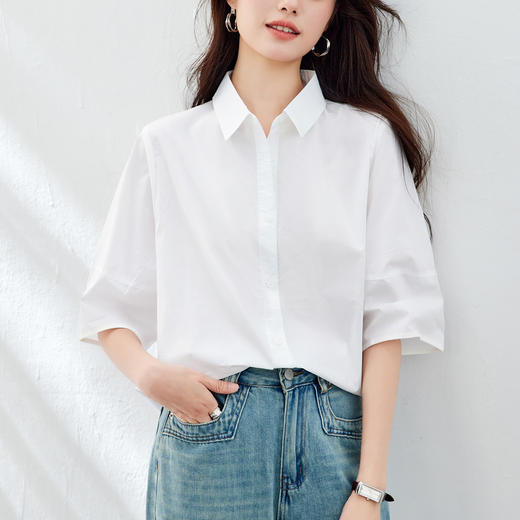 馥迦通勤经典纯棉衬衫 商品图1
