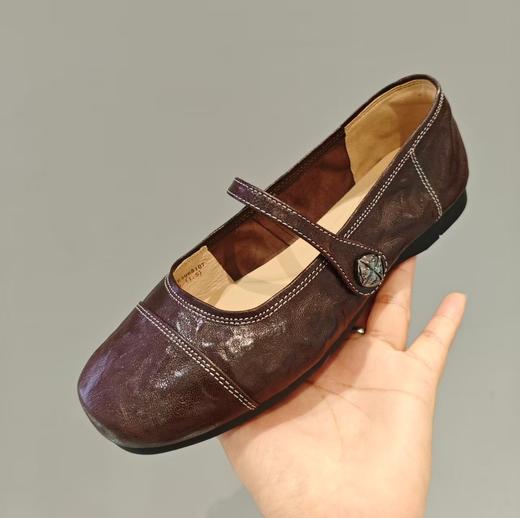 【秋季新款】西村名物2025年秋季新款小方头舒软平底浅口单鞋玛丽珍鞋X25CE30681 商品图2