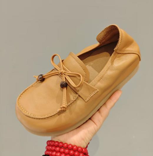 【秋季新款】西村名物2025年秋季新款小圆头舒软平底浅口单鞋妈妈鞋X25CM30591 商品图0
