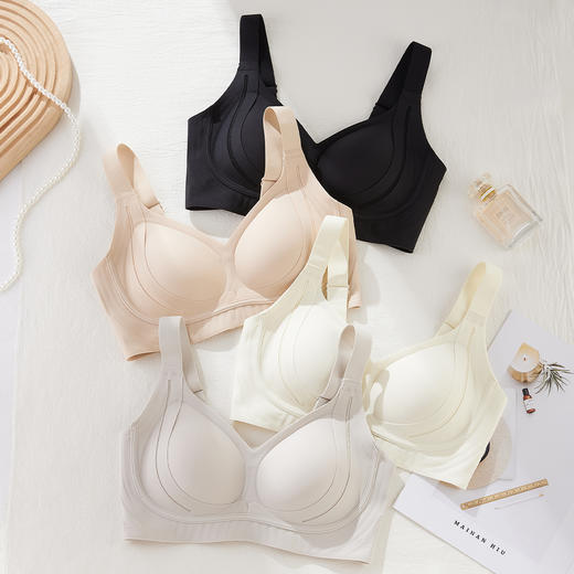 雅黛丽粉底液隐形内衣女聚拢提拉防下垂外扩文胸无痕美背高弹胸罩 商品图5