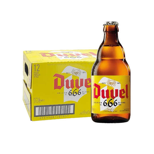比利时督威 666 艾尔啤酒  6.66%vol  330ml 商品图0