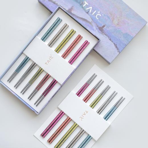 TAIC太可钛筷子户外家用防滑金属纯钛筷健康轻便纯钛餐具纯钛筷套装（10双装） 商品图0