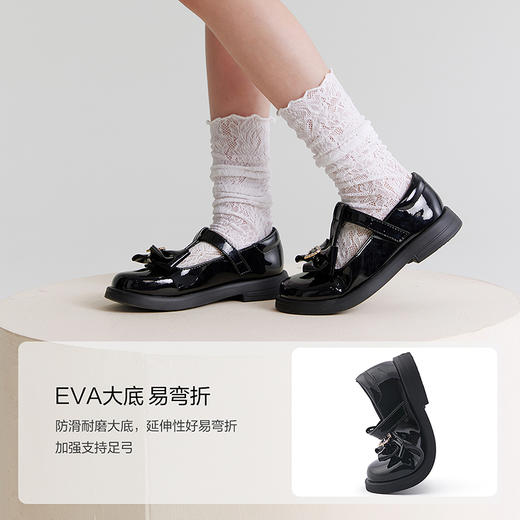 笛莎Deesha 女童童鞋2025秋新款低帮皮鞋 商品图3