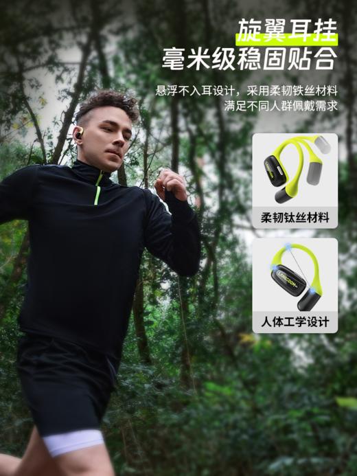 尝鲜-兰士顿耳机 TS15绿 开放式运动耳机 商品图1