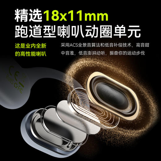 尝鲜-兰士顿耳机 BE19绿 气传导运动耳机 商品图1