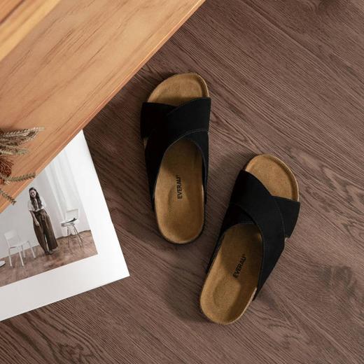 【澳洲品牌】EVERAU春夏 交叉带勃肯凉鞋拖鞋牛皮休闲女鞋EA7069 商品图2