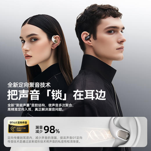 兰士顿耳机 TE09米白 开放式运动耳机 商品图1