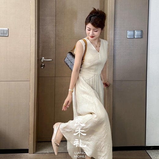 【现货】良木礼苎麻连衣裙（2E035） 商品图0