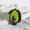 【澳洲品牌】EVERAU 獭兔毛牛油果钥匙挂饰装饰扣EAZ026 商品缩略图1