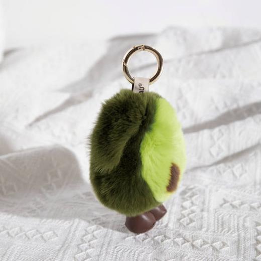 【澳洲品牌】EVERAU 獭兔毛牛油果钥匙挂饰装饰扣EAZ026 商品图3