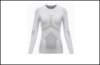 25/27SURPINE保暖透气功能衣-逆寒女款上衣(带bra版)浅灰色 商品缩略图0