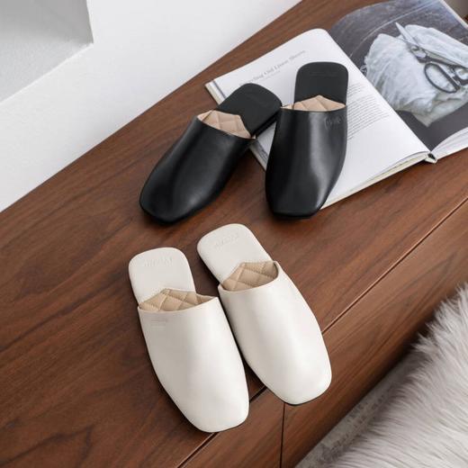 【澳洲品牌】EVERAU真皮穆勒拖鞋半包鞋女鞋柔软透气小羊皮轻便平底鞋EA7071 商品图1