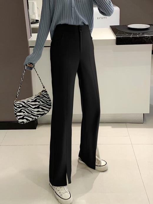 已停发，预计3.4日发【诗铭洛可】MJ117前开叉西裤垂感两粒扣垂感裤 商品图4