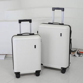 【多样屋专柜】形象派X.X.PIE形象派流动条纹拉杆箱行李箱米白色 20寸