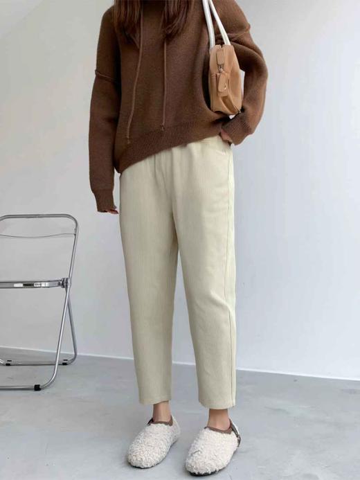 已停发，预计3.4日发【诗铭洛可】W332条绒裤显瘦萝卜裤 商品图1