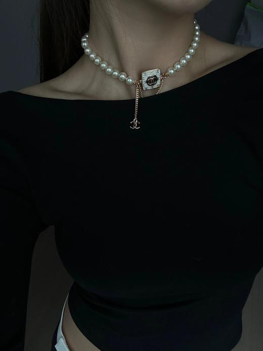 香奈儿   白胖方金c珍珠项链  （XTY） 商品图2