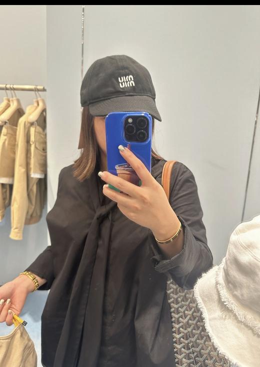 缪缪 24新品柜子同步 彩色抽绳棒球帽 （CO） 商品图2