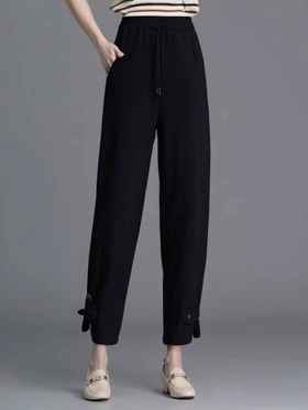 已停发，预计3.4日发【诗铭洛可】W387九分裤毛呢可直筒可束脚裤